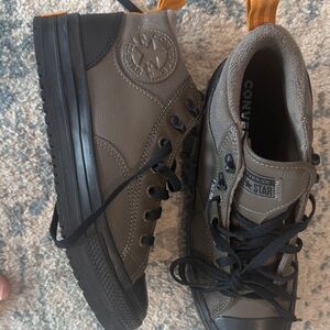 Converse Chuck Taylor All Star High-Top Sneakers - Olive with Black Accents